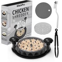 Triturador de Frango Kitchpro com Escova e Pinça Antiderrapante Triturador de Frango Kitchpro com Escova e Pinça Antiderrapante