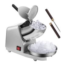Triturador de gelo elétrico Snow Cone Maker VIVOHOME 210 lbs/h prateado