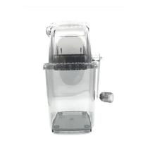 Triturador De Gelo Manual Acrilico Resistente Lâmina De Aço