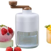 Triturador De Gelo Manual Com Manivela Portátil Branco Drinks Bar