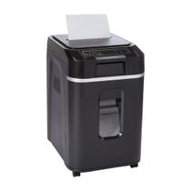 Triturador de papel Amazon Basics 200 folhas com alimentação automática Crosscut Triturador de papel Amazon Basics 200 folhas com alimentação automática Crosscut
