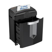 Triturador de papel Bonsaii para 12 folhas Micro Cut, caixa de 4,2 galões
