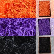 Triturador de papel enrugado Gloreyan Halloween 300 ml preto laranja