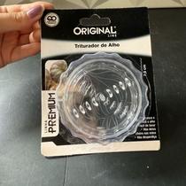 Triturador descascador e processador de alho manual transparente multiuso para cozinha cortador cebola redondo branco Triturador descascador e processador de alho manual transparente multiuso para cozinha cortador cebola redondo branco