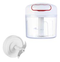 Triturador Manual de Alhos e Legumes em Mini Processador 2 Lâminas