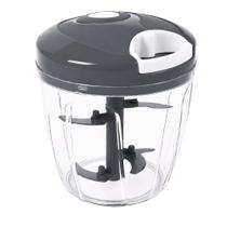 Triturador Manual de Alimentos 5 Lâminas Picador de Legumes Verduras Frutas e Temperos