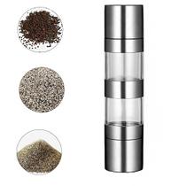 Triturador Moedor 2 Em 1 Duplo Acrílico Temperos Sal Pimenta Cozinhar