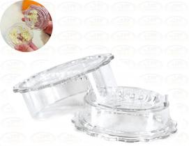 Triturador Moedor Amassador Alho Tempero Processador Manual Acrílico Transparente