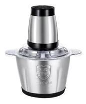 Triturador Processador Elétrico De Alimentos Moedor Carne e Leguminosas Alho Elétrico 3L 110V Inox