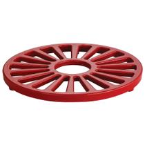 Trivet Tramontina em Ferro Fundido Esmaltado Redondo 18cm Vermelho