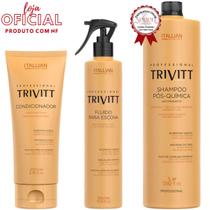 Trivitt - Condicionador + Fluido para Escova + Shampoo 1L