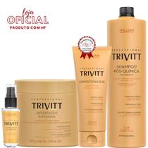 Trivitt - Condicionador + Hidratação 500g + Reparador de Pontas + Shampoo 1L Trivitt - Condicionador + Hidratação 500g + Reparador de Pontas + Shampoo 1L