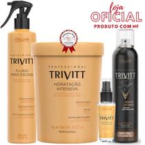 Trivitt - Hidratação 1Kg + Fluido Escova + Brilho Intenso + Reparador de Pontas