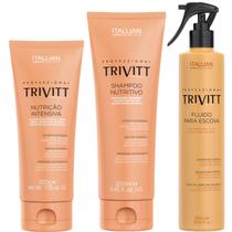 Trivitt - Kit Fluido para Escova 300ml com Nutrição Intensiva 200g e Shampoo Nutritivo 250ml Trivitt - Kit Fluido para Escova 300ml com Nutrição Intensiva 200g e Shampoo Nutritivo 250ml