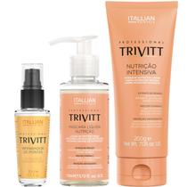 Trivitt - Kit Máscara Liquida de Nutrição com Nutrição Intensiva 200g e Reparador de Pontas 30ml