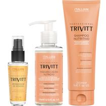 Trivitt - Kit Máscara Liquida de Nutrição com Reparador de Pontas 30ml e Shampoo Nutritivo 250ml