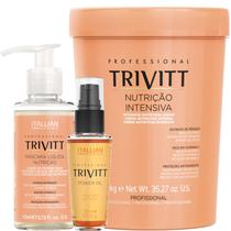 Trivitt - Kit Máscara Liquida de Nutrição, Creme Nutrição Intensiva 1kg e Power Oil 30ml