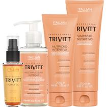 Trivitt - Kit Máscara Liquida de Nutrição, Kit Homecare Trivitt Nutrição e Power Oil 30ml