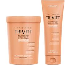 Trivitt - Kit Nutrição Intensiva 1kg com Shampoo Nutritivo 250ml Revitalização e Suavização dos fios Trivitt - Kit Nutrição Intensiva 1kg com Shampoo Nutritivo 250ml Revitalização e Suavização dos fios