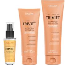 Trivitt - Kit Nutrição Intensiva 200g com Shampoo Nutritivo 250ml e Reparador de Pontas 30ml Trivitt - Kit Nutrição Intensiva 200g com Shampoo Nutritivo 250ml e Reparador de Pontas 30ml