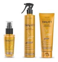 Trivitt Power Oil 30ml + Fluído Para Escova + Leave-in 250ml