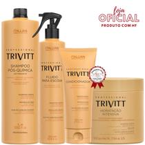 Trivitt - Shampoo 1L + Condicionador + Fluído para Escova + Hidratação 500g