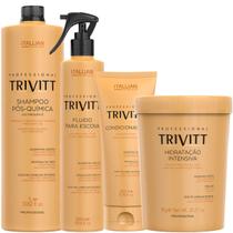 Trivitt - Shampoo 1L + Condicionador + Hidratação 1Kg + Fluido Escova