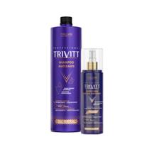 Trivitt Shampoo Matizante 1L + Fluido Para Escova Matizante 200ml