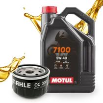 Troca de Óleo Bmw R 1200 Gs Motul 7100 5w40 4 Litros Sintético + Filtro