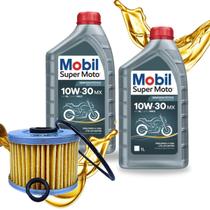 Troca de Óleo Cb 300f Twister Cb 250f Twister Xre 300 Sahara Mobil 10w30 Com Filtro