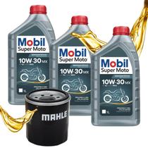 Troca de Óleo Cb 500f Cbr 600f Cb 650f Mobil 10w30 Com Filtro