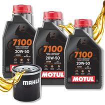 Troca de Óleo Cb 600f Hornet Cbr 650f Motul 7100 20w50 Filtro Troca de Óleo Cb 600f Hornet Cbr 650f Motul 7100 20w50 Filtro