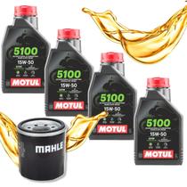 Troca de Óleo Cb 600f Hornet Cbr 650r Motul 5100 15w50 Com Filtro