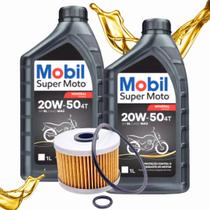 Troca de Óleo Cbx 250 Twister Tornado 250 Cb 300r Mobil 20w50 Com Filtro
