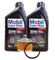 Troca de Óleo Factor 125i Factor 150 Fazer 150 Mobil 20w50 Com Filtro