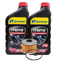 Troca de oleo ipiranga 10w30 (2 litros) + filtro 162