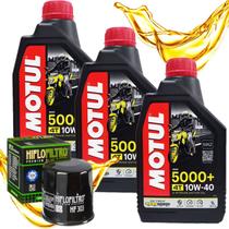 Troca de Óleo Kawasaki Versys 300 / Versys 650 / Z650 / Ninja 400 Motul 10w40 + Filtro Hiflo