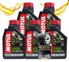 Troca de Óleo Motul 15w50 5 Litros Harley Davidson V-Road + Filtro HF170B Troca de Óleo Motul 15w50 5 Litros Harley Davidson V-Road + Filtro HF170B