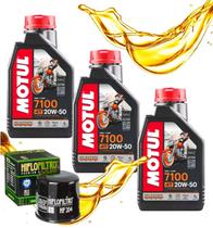 Troca de Óleo Mt 03 / Mt 07 / Xj6 Motul 7100 20w50 + Filtro Troca de Óleo Mt 03 / Mt 07 / Xj6 Motul 7100 20w50 + Filtro