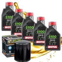 Troca de Óleo Para Harley Davidson Heritage 5 Litros 5100 15w50 Com Filtro Hiflo