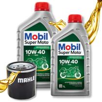 Troca de Óleo Para Kawasaki Er6N Vulcan 650 Versys 650 Mobil 10w40 Com Filtro