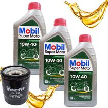 Troca de Óleo Para Kawasaki Z300 Z400 Ninja 300 Ninja 400 Mobil 10w30 Com Filtro