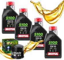 Troca de Óleo Para Suzuki Bandit 1200 Srad 750 Motul 10w40 Com Filtro Hiflo