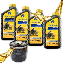 Troca de Óleo Para Suzuki Bandit 650 Bandit 1200 Hayabusa 1300 Ipiranga 20w50 Com Filtro