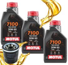 Troca de Óleo Para Suzuki Srad 750 Bandit 650 Motul 7100 20w50 Com Filtro