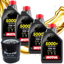 Troca de Óleo Para Suzuki Vstrom 1000 Hayabusa 1300 Bandit 1200 Motul 10w40 Com Filtro