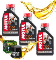 Troca de Óleo Suzuki Vstorm 650 Motul 7100 20w50 + Filtro