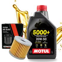 Troca de Óleo Yes 125 Intruder 125 Motul 5000 20w50 Com Filtro