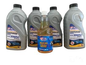 Troca oleo 20w50 carro mineral 4 litros + aditivo oleo 500 ml para motores flex e gnv