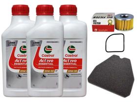 Troca Óleo Castrol Filtro Cb 400 Cb 450 E Elemento Filtro Ar